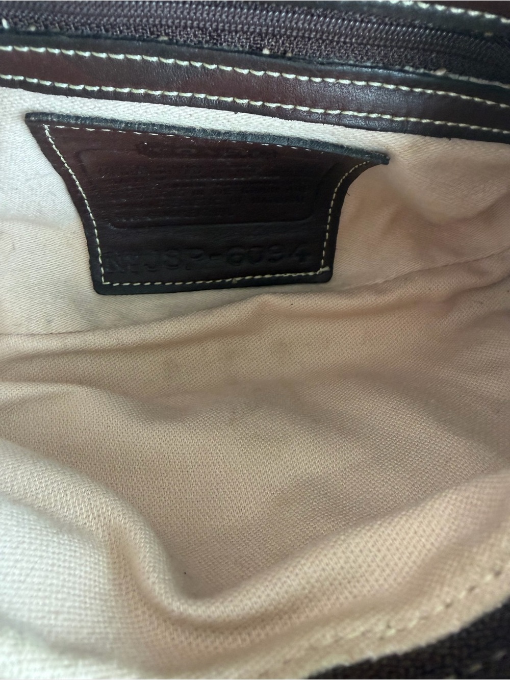 Rare USA Made Coach 6094 Signature Demi Y2K Baguette Bag - Picture 8 of 11